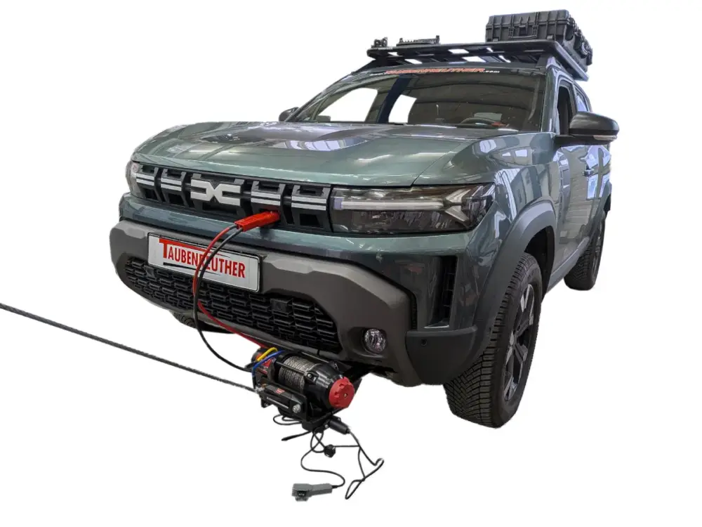 Saisonangebot Seilwindenträger für Abschleppöse Dacia Duster III, inkl. WARN R35-S