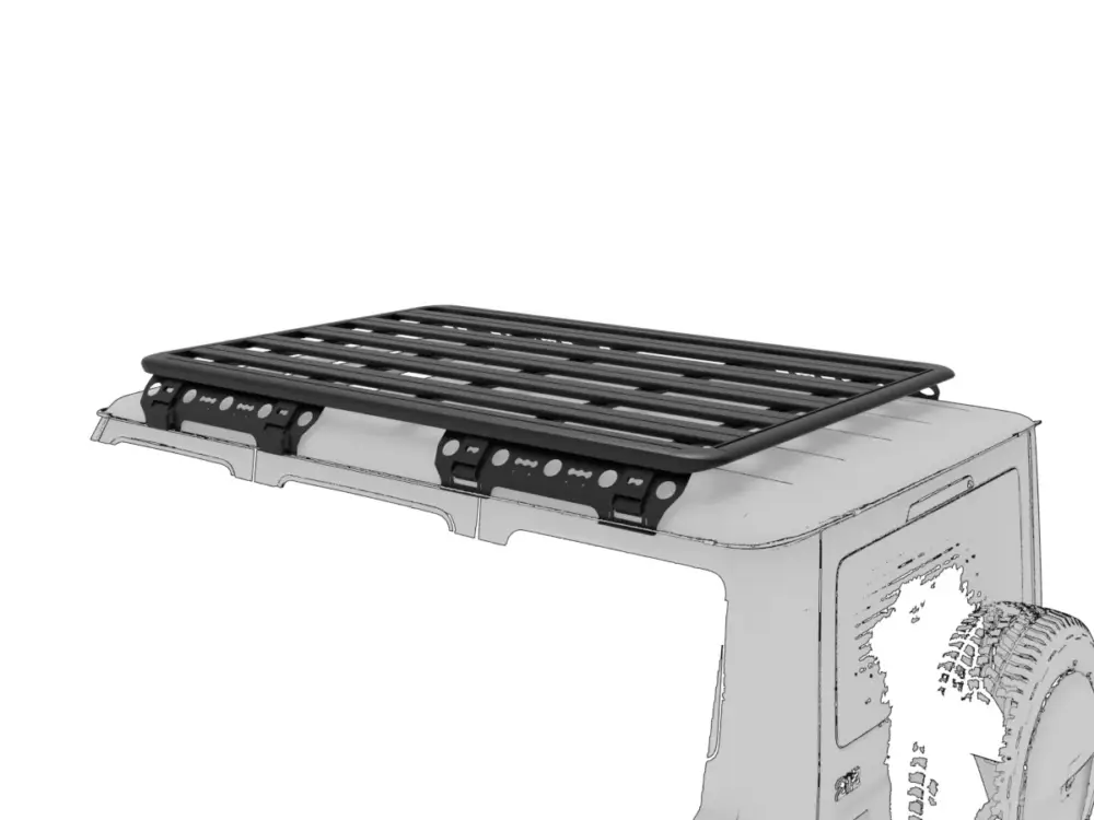 Preisknaller Rhino Rack Pioneer 6 Plattform 2100x1430 mm, BAW 212, inkl. Dachträgerhalteset