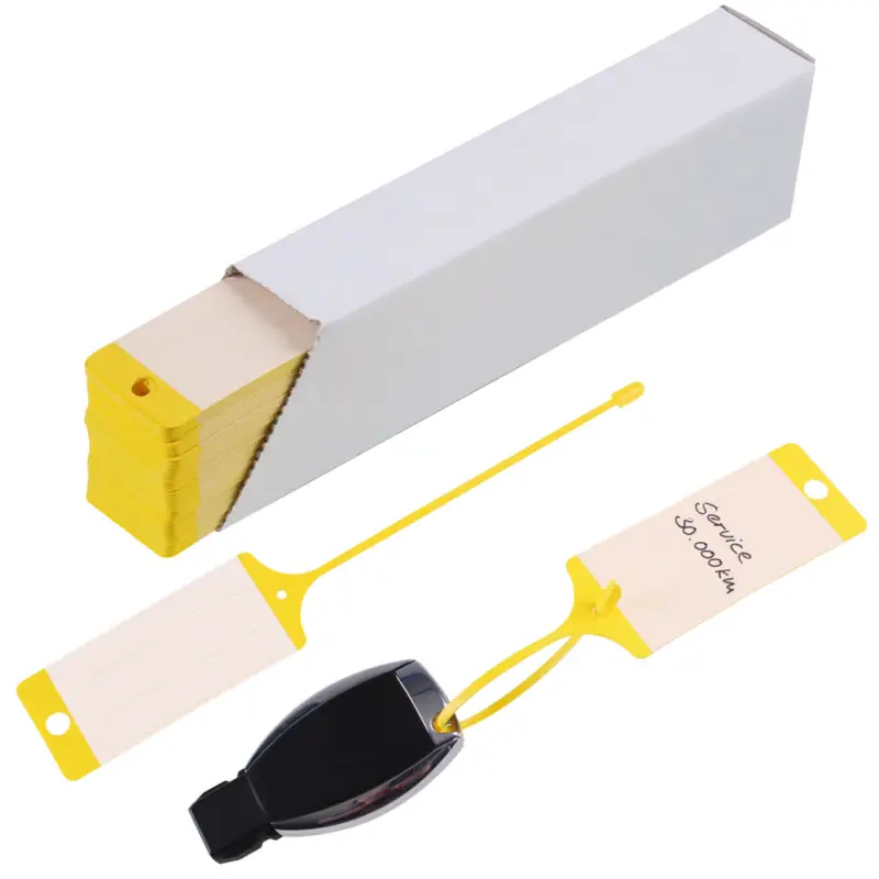 Sichere Zahlung Schlüsselanhänger Ringless III Schnellverschluss, neutral gelb / neutral