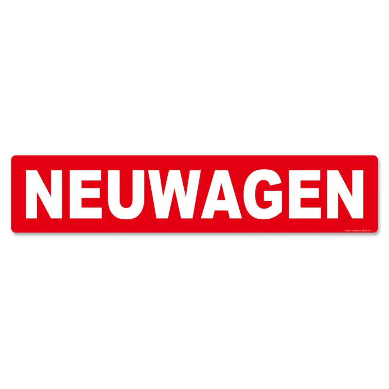 Jetzt Bestellen Miniletter Standard Kennzeicheneinleger 1,5 mm stark, Motiv Neuwagen