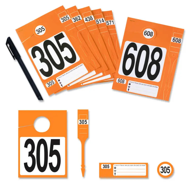 Leitzahlset 4-teilig zur Fahrzeugorganisation Nr.305 bis 608 Set mit 304 Stück Billig