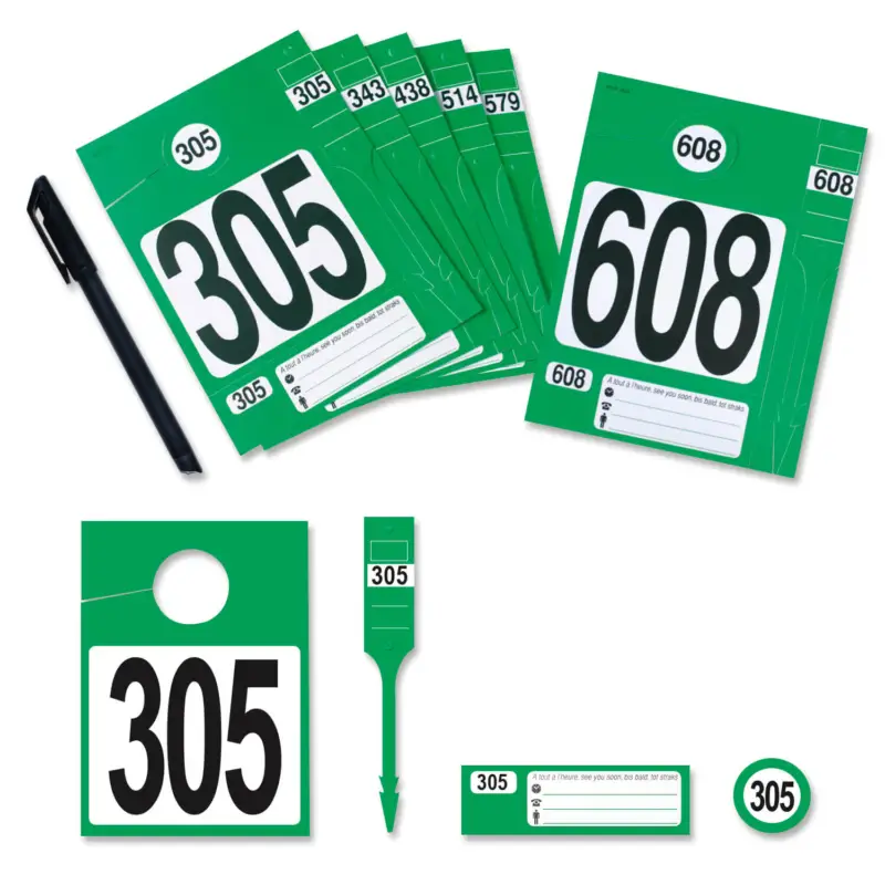 Ausverkauf Leitzahlset 4-teilig zur Fahrzeugorganisation Nr.305 bis 608 Set mit 304 Stück