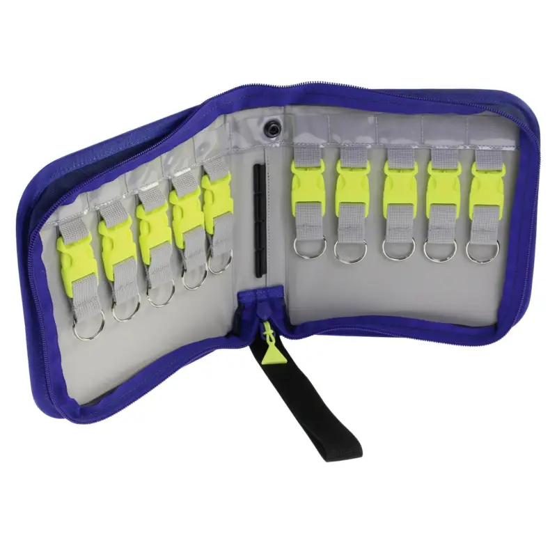 Schlüsseltasche S10 10 Schlüsselplätze, Karabinerverschlüsse mit Schlüsselringen Heißes Angebot
