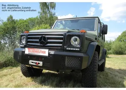 Echt SEILWINDENSTOSSSTANGE MERCEDES G350 & G500 ‘16-‘18, INKL. WARN EVO 10S