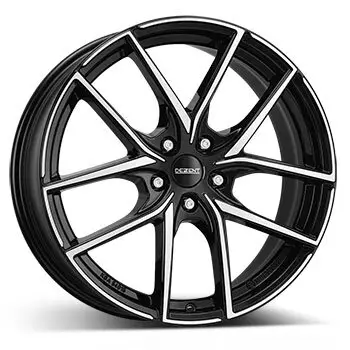 7 x 17 ET 46 DEZENT Felge für Ford Tourneo Connect in schwarz/poliert Expressversand