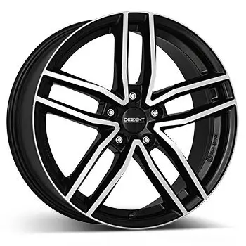7,5 x 18 ET 48 DEZENT Felge für Ford Tourneo Connect in schwarz/poliert Direkt Vom Hersteller