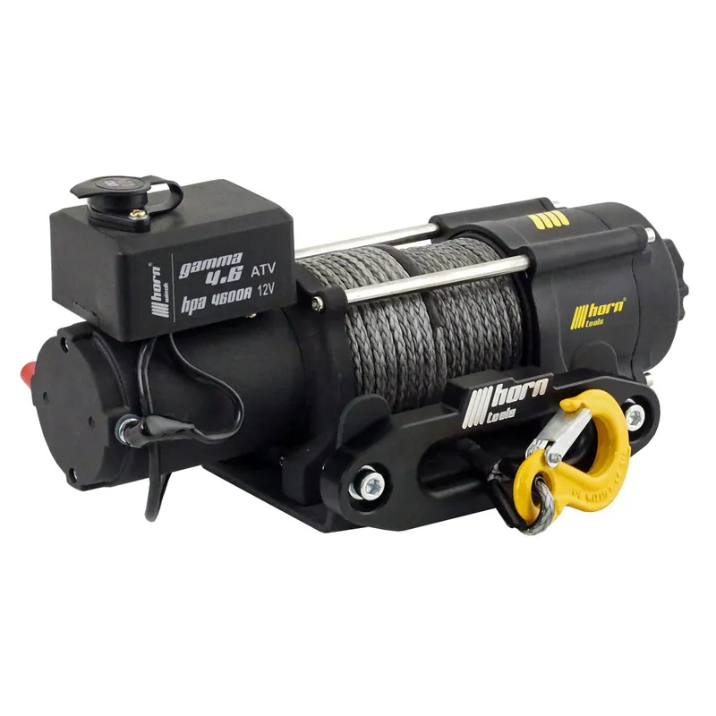 Direkt Vom Hersteller horntools Seilwinde 2,0to Gamma 4.6 ATV 24V Kunststoffseil Elektrowinde 24V - HPA4600A-24VDY_X